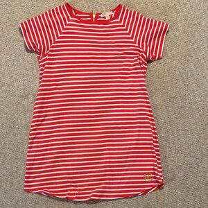 NWOT 1X Michael Kors Coral and White Striped Dress